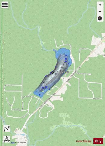Truite Lac A La depth contour Map - i-Boating App - Streets