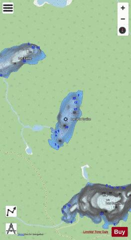 Truite Lac A La Dd depth contour Map - i-Boating App - Streets