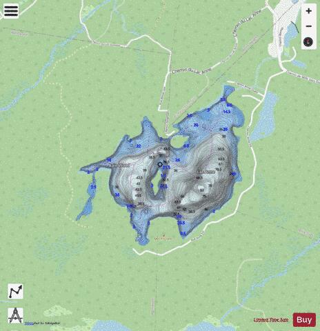 Anne, Lac depth contour Map - i-Boating App - Streets