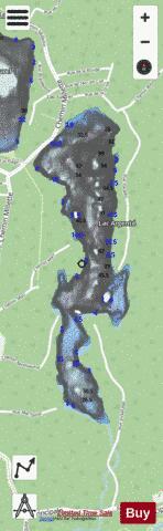 Argente, Lac depth contour Map - i-Boating App - Streets