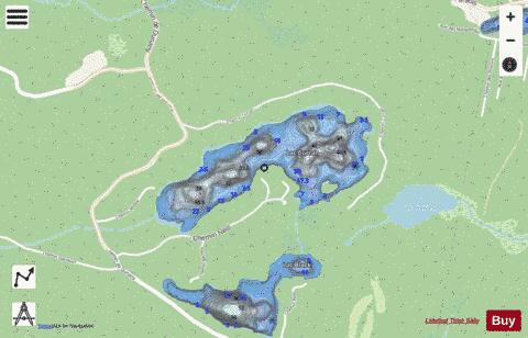 Curran, Lac depth contour Map - i-Boating App - Streets