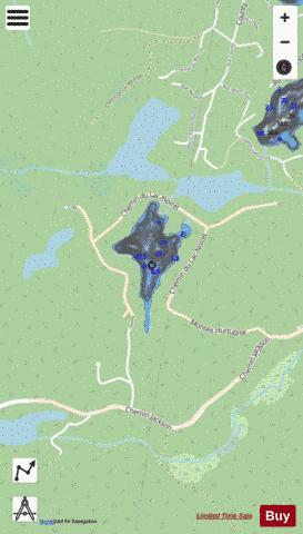 Noiret, Lac depth contour Map - i-Boating App - Streets