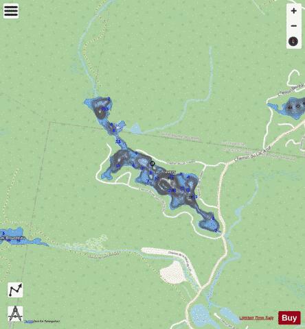 Travers, Lac depth contour Map - i-Boating App - Streets