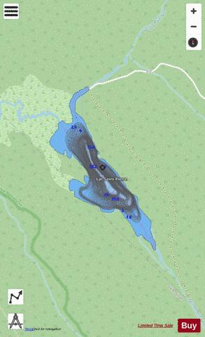 Saint-Pierre, Lac depth contour Map - i-Boating App - Streets