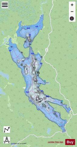 Forbes, Lac depth contour Map - i-Boating App - Streets