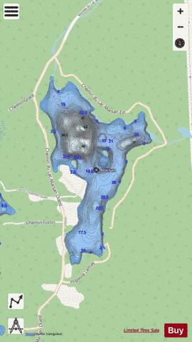 Marsan, Lac depth contour Map - i-Boating App - Streets
