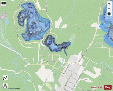 Saint-Joseph, Lac depth contour Map - i-Boating App - Streets