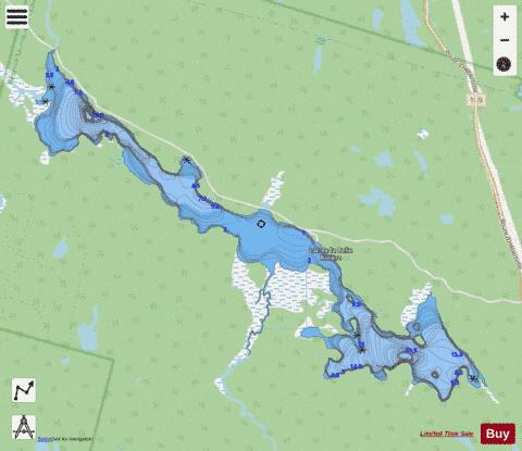 Belle Riviere, Lac de la depth contour Map - i-Boating App - Streets