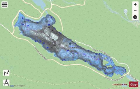 Baribeau, Lac depth contour Map - i-Boating App - Streets