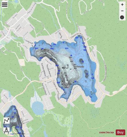 Connelly, Lac depth contour Map - i-Boating App - Streets
