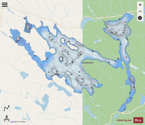 Embarras, Lac depth contour Map - i-Boating App - Streets