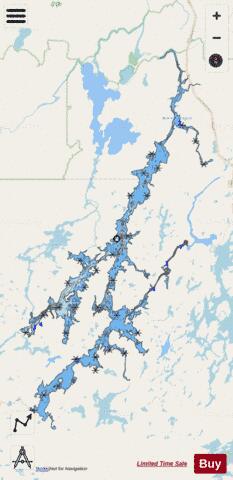 Victoria, Grand lac depth contour Map - i-Boating App - Streets