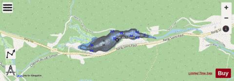 Oasis, Lac de l' depth contour Map - i-Boating App - Streets