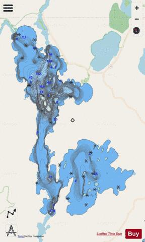 Granet, Lac depth contour Map - i-Boating App - Streets