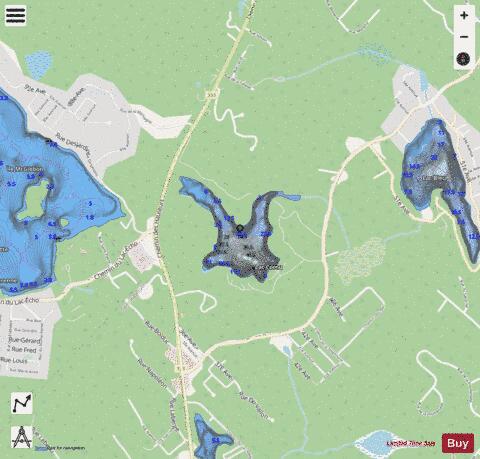 Cornu, Lac depth contour Map - i-Boating App - Streets