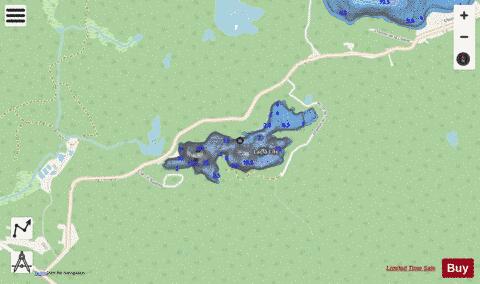 Ile, Lac a l' depth contour Map - i-Boating App - Streets
