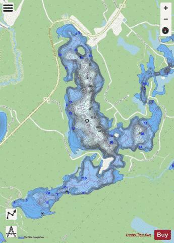 Ludger, Lac depth contour Map - i-Boating App - Streets