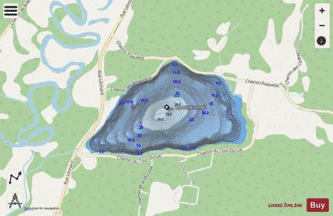 Maskinonge, Lac depth contour Map - i-Boating App - Streets