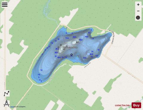 Lambton, Petit lac depth contour Map - i-Boating App - Streets