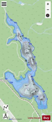 Beauce, Lac a depth contour Map - i-Boating App - Streets