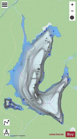 Polette, Lac depth contour Map - i-Boating App - Streets