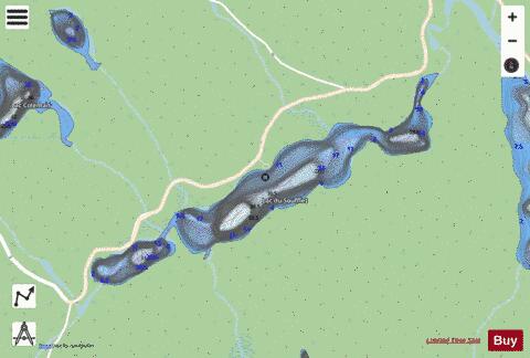 Soufflet, Lac du depth contour Map - i-Boating App - Streets