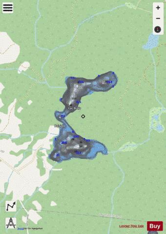 Brais, Lac depth contour Map - i-Boating App - Streets