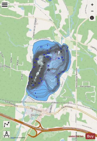 Argent, Lac d' depth contour Map - i-Boating App - Streets