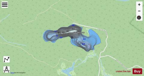 Ours, Lac des depth contour Map - i-Boating App - Streets