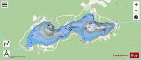 Est, Lac de l' depth contour Map - i-Boating App - Streets