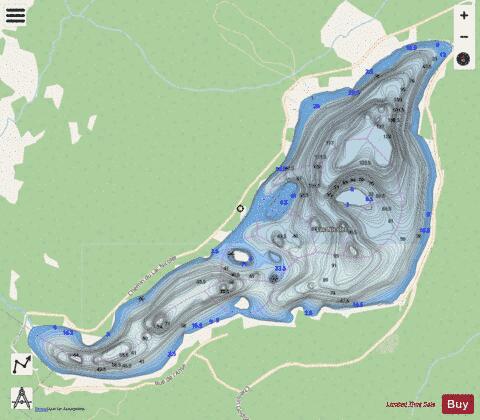 Nicolet, Lac depth contour Map - i-Boating App - Streets