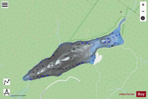 Sunday, Lac depth contour Map - i-Boating App - Streets