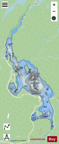 Cache, Lac depth contour Map - i-Boating App - Streets