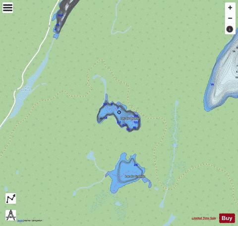 Quartz, Lac du depth contour Map - i-Boating App - Streets