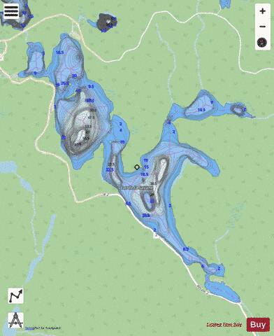 Savane, Lac de la depth contour Map - i-Boating App - Streets