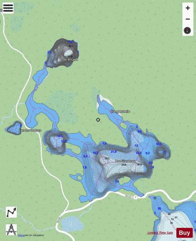 Gilardeau, Lac depth contour Map - i-Boating App - Streets