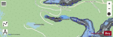 Sommets, Lac des depth contour Map - i-Boating App - Streets