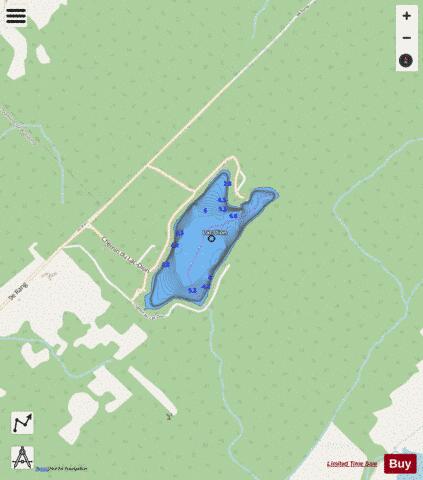 Dion, Lac depth contour Map - i-Boating App - Streets
