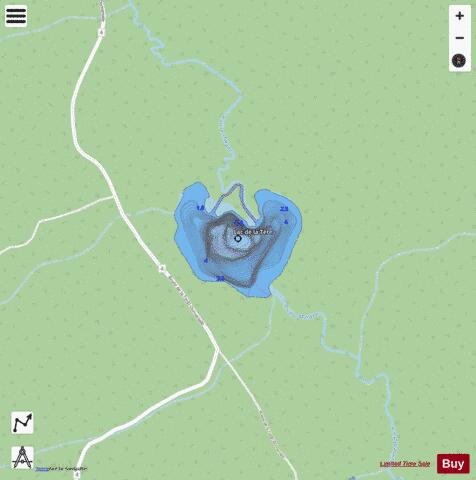 Tete, Lac de la depth contour Map - i-Boating App - Streets