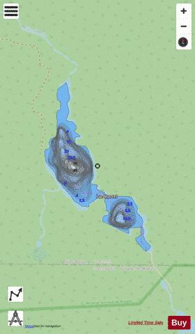 Martel, Lac depth contour Map - i-Boating App - Streets