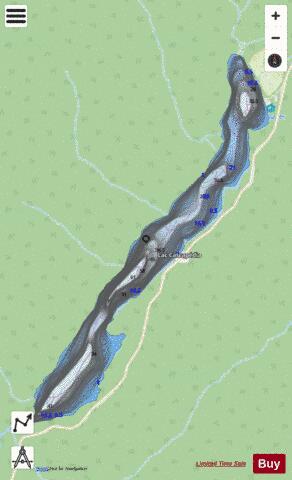 Cascapedia, Lac depth contour Map - i-Boating App - Streets