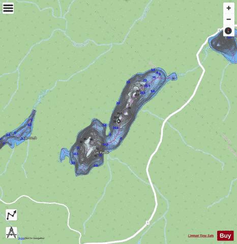 Pabos, Lac depth contour Map - i-Boating App - Streets