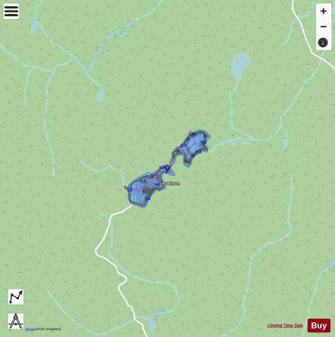 Bisson, Lac depth contour Map - i-Boating App - Streets