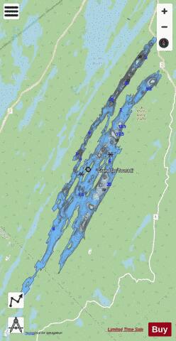 Touradi, Petit lac depth contour Map - i-Boating App - Streets