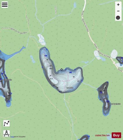 Plat, Lac depth contour Map - i-Boating App - Streets