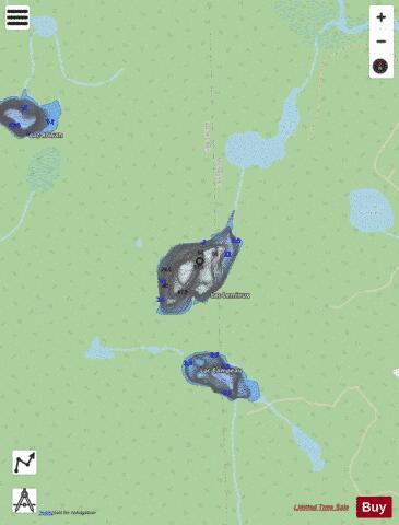 Lemieux, Lac depth contour Map - i-Boating App - Streets
