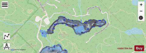 La Salle, Lac depth contour Map - i-Boating App - Streets