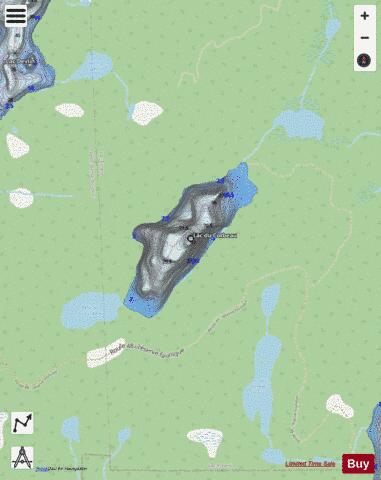 Corbeau, Lac du depth contour Map - i-Boating App - Streets