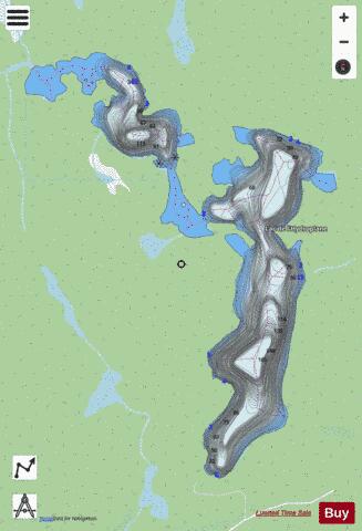 Hydroplane, Lac de l' depth contour Map - i-Boating App - Streets