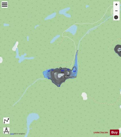 McKavanaugh, Lac depth contour Map - i-Boating App - Streets
